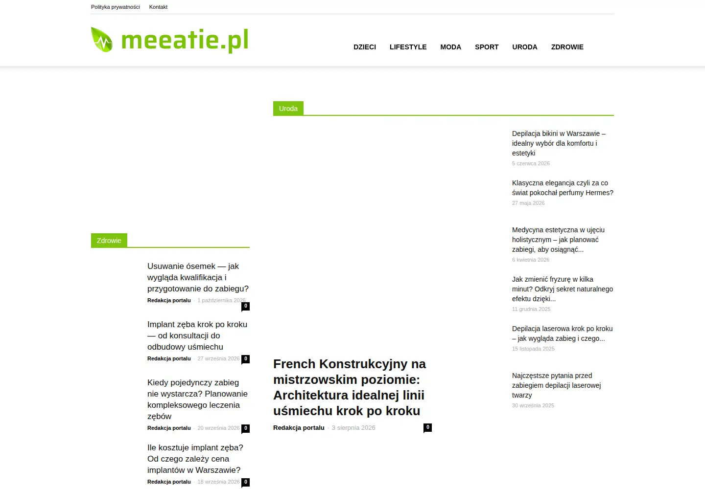 Screenshot of meeatie.pl