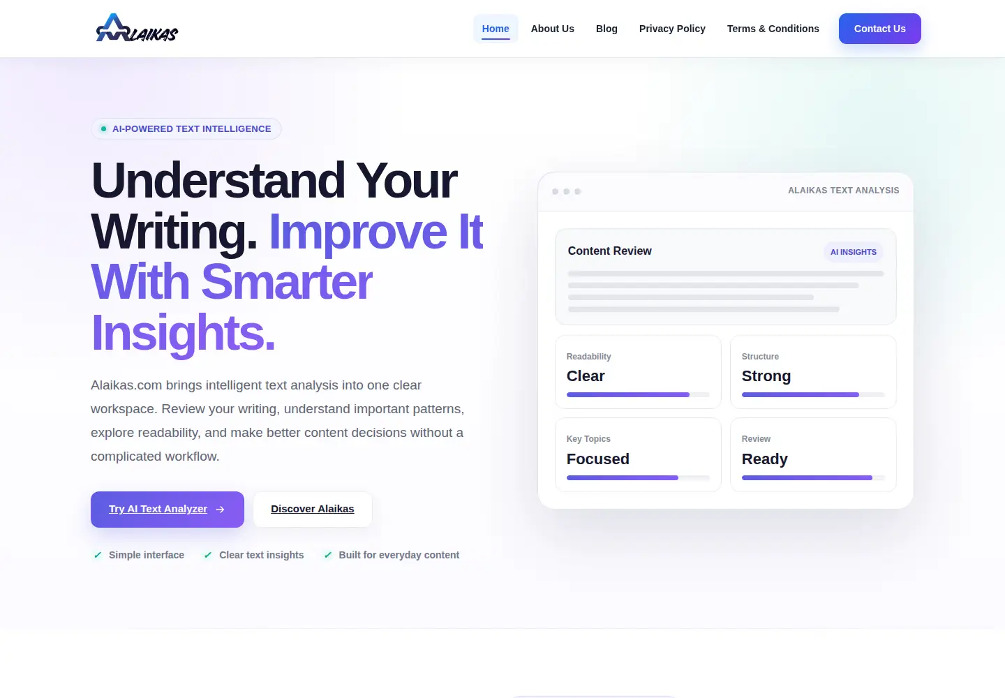 Screenshot of alaikas.com