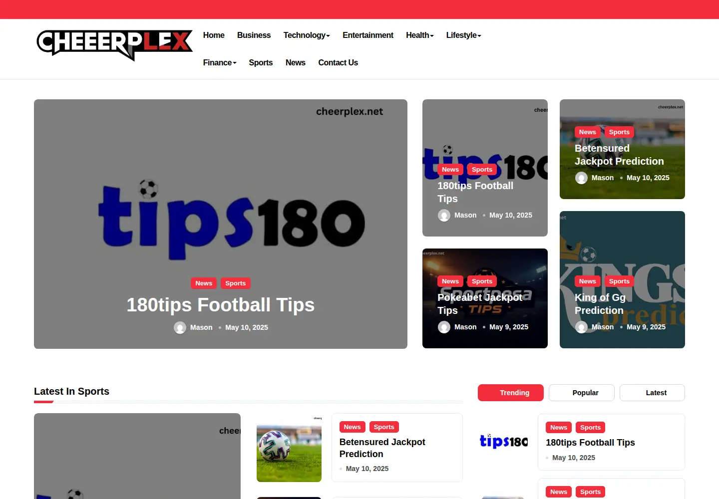 Screenshot of cheerplex.net