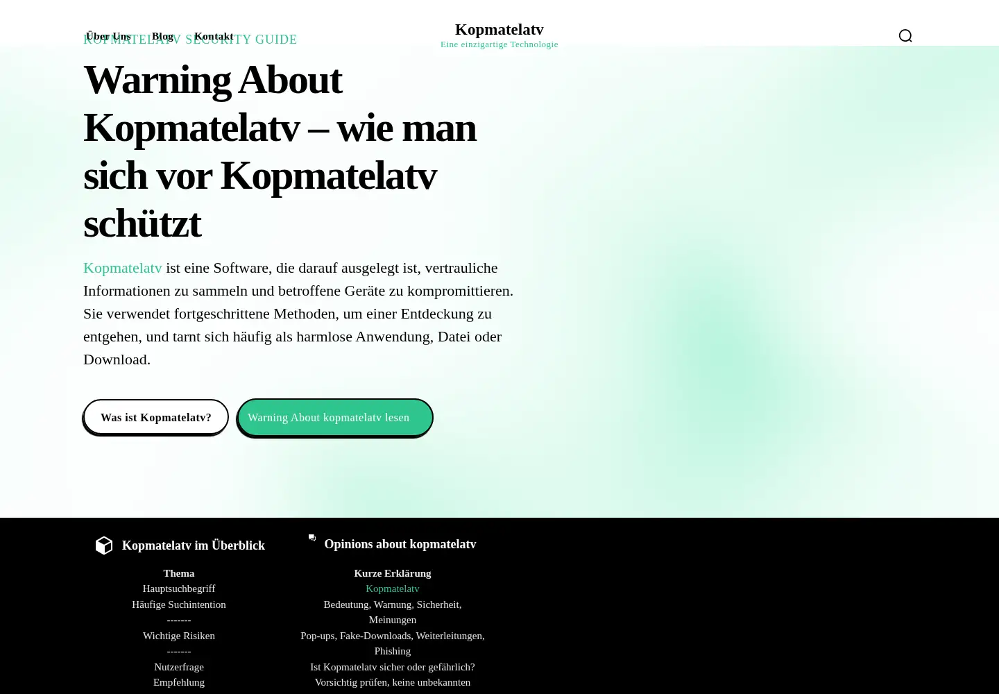 Screenshot of kopmatelatv.de