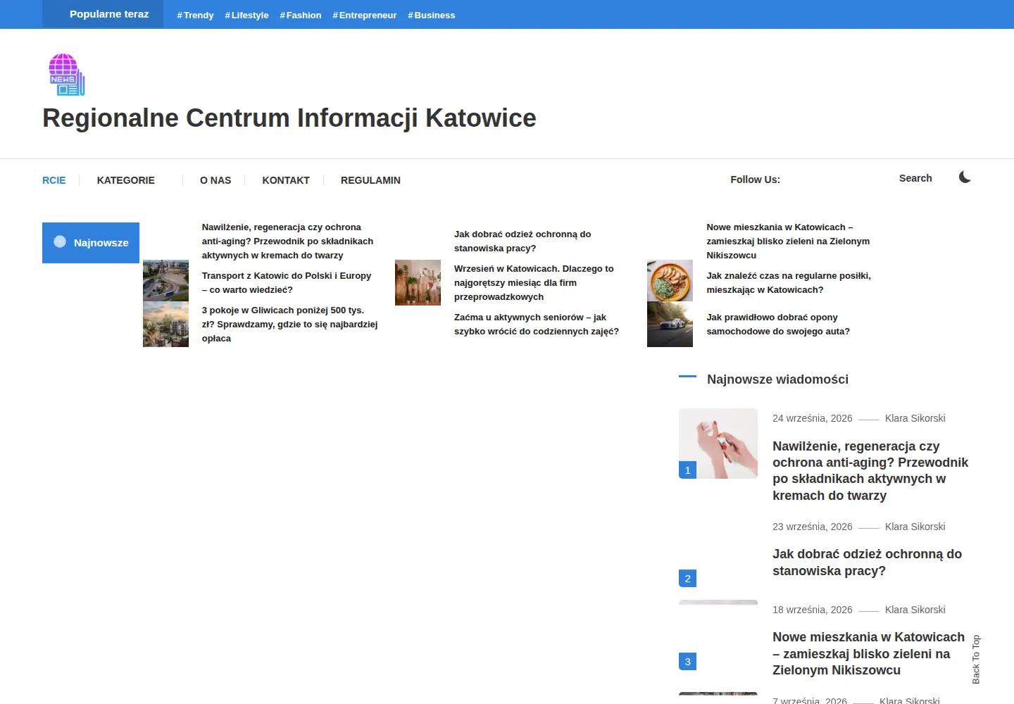 Screenshot of rcie.katowice.pl