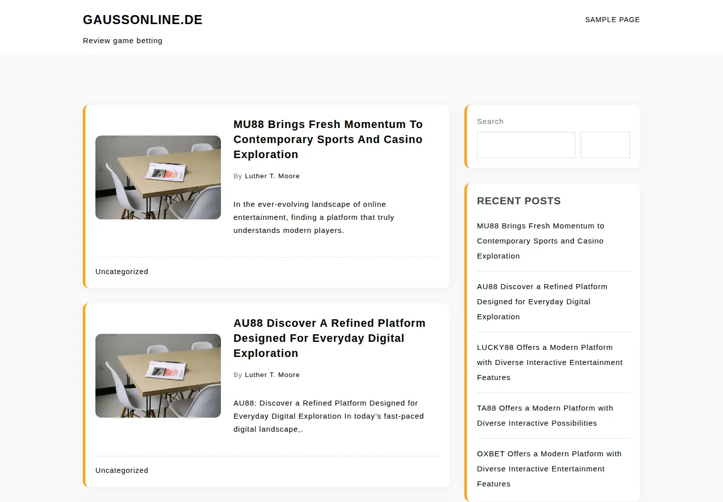Screenshot of gaussonline.de
