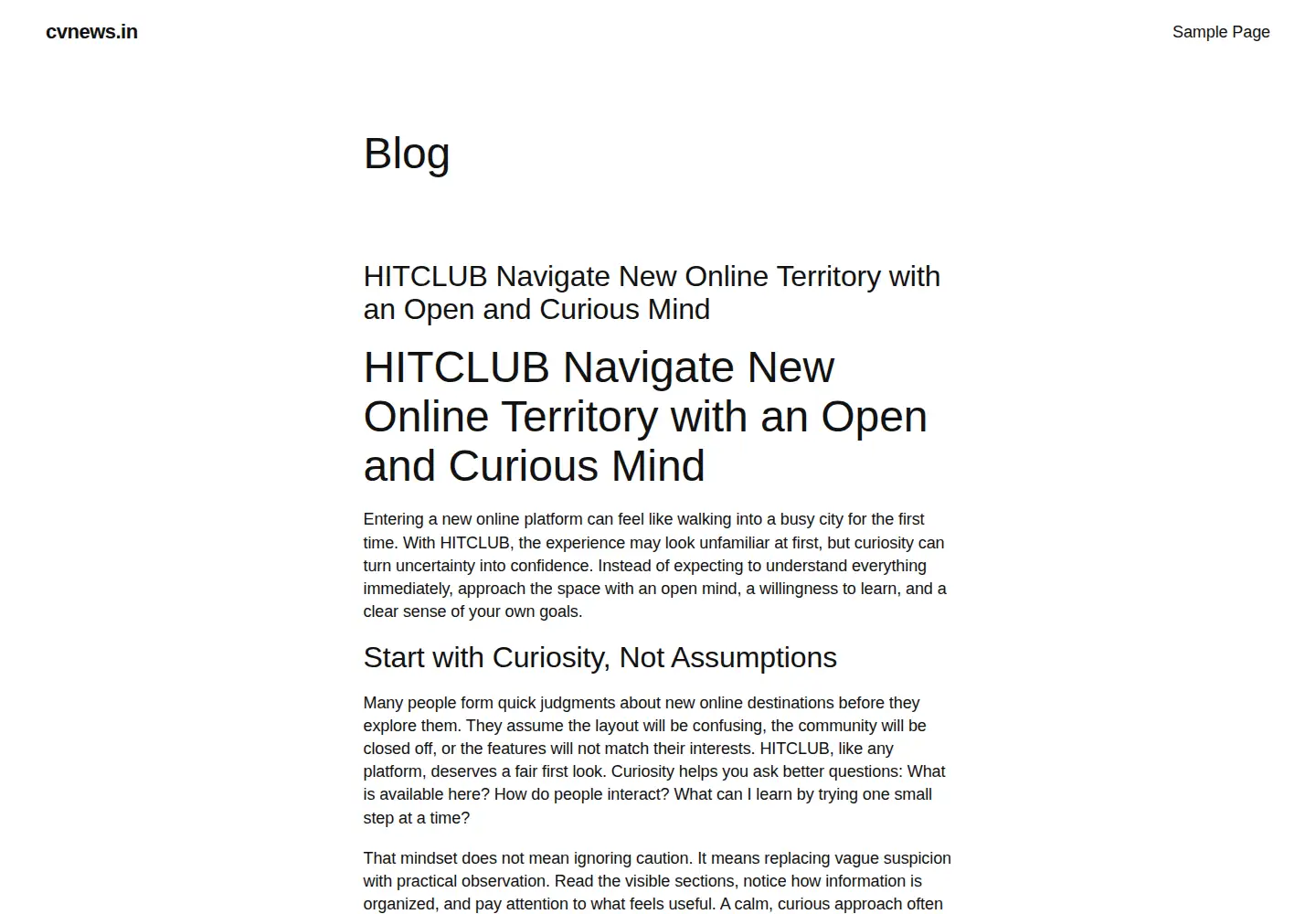 Captured homepage of cvnews.in in the current scan