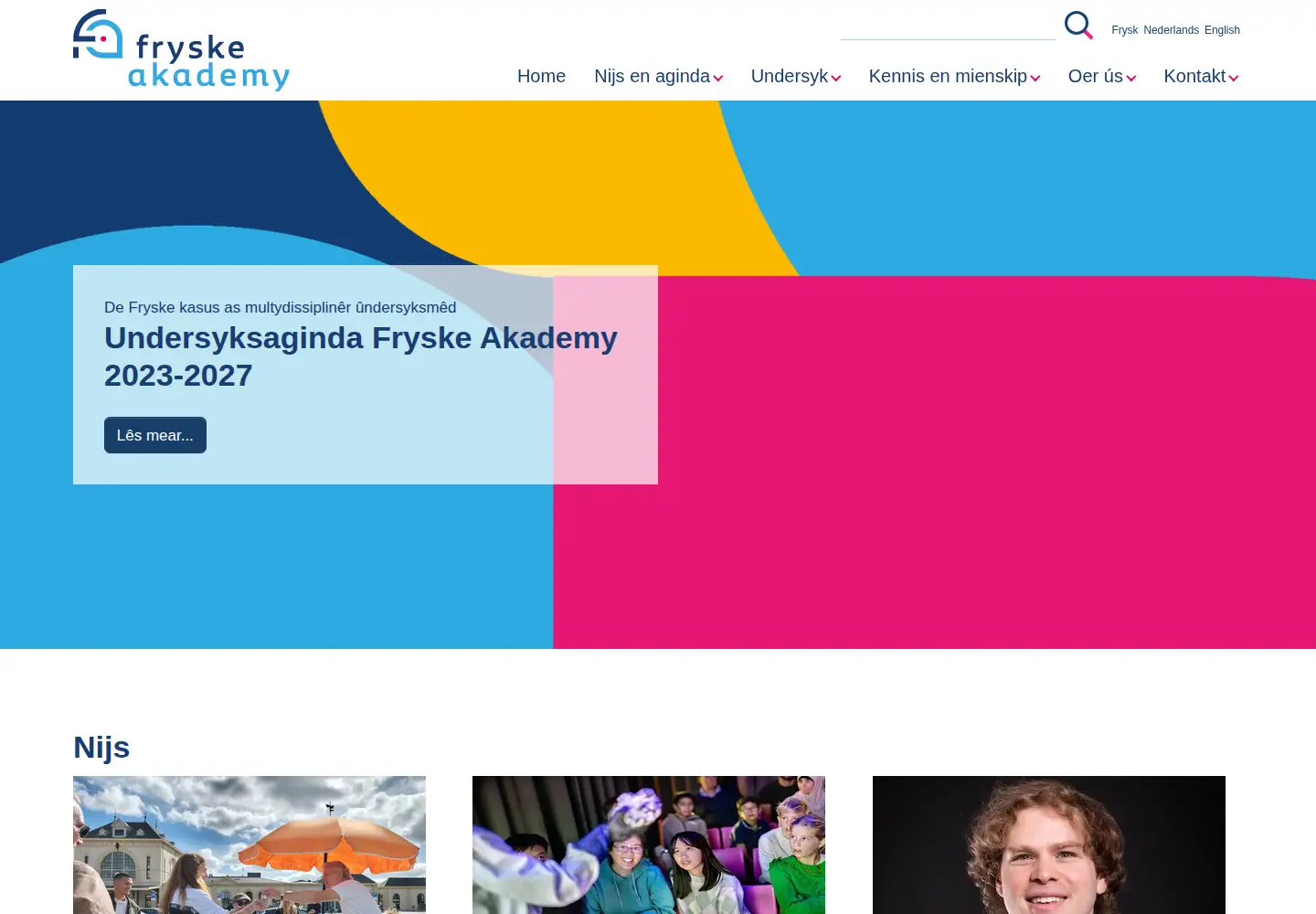 Screenshot of fryske-akademy.nl