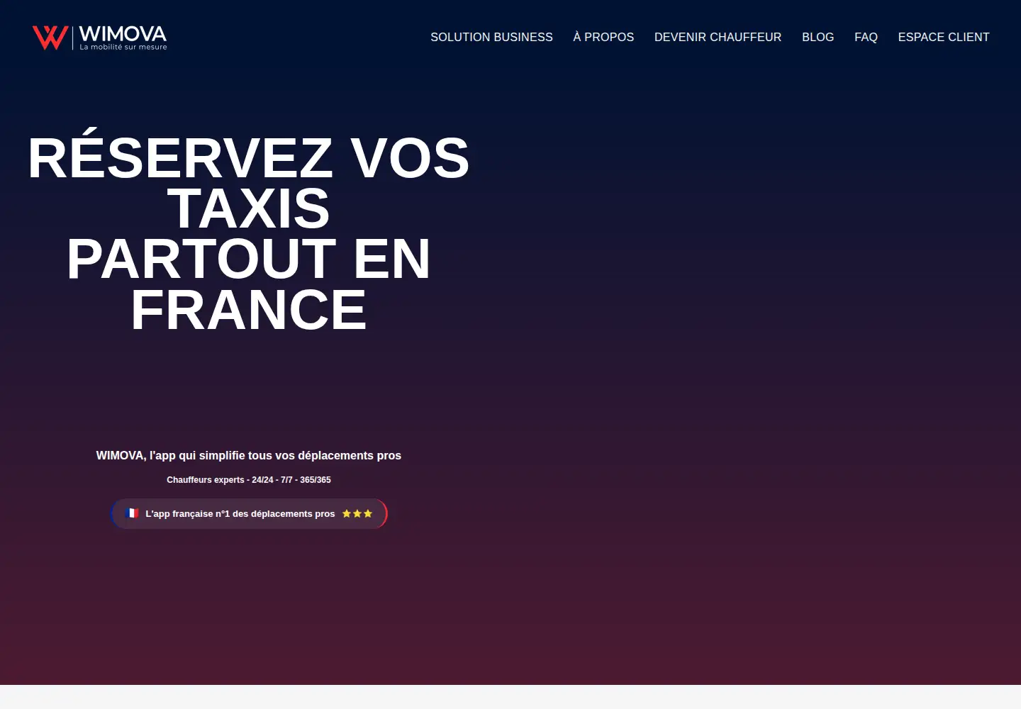 Screenshot of wimova.com