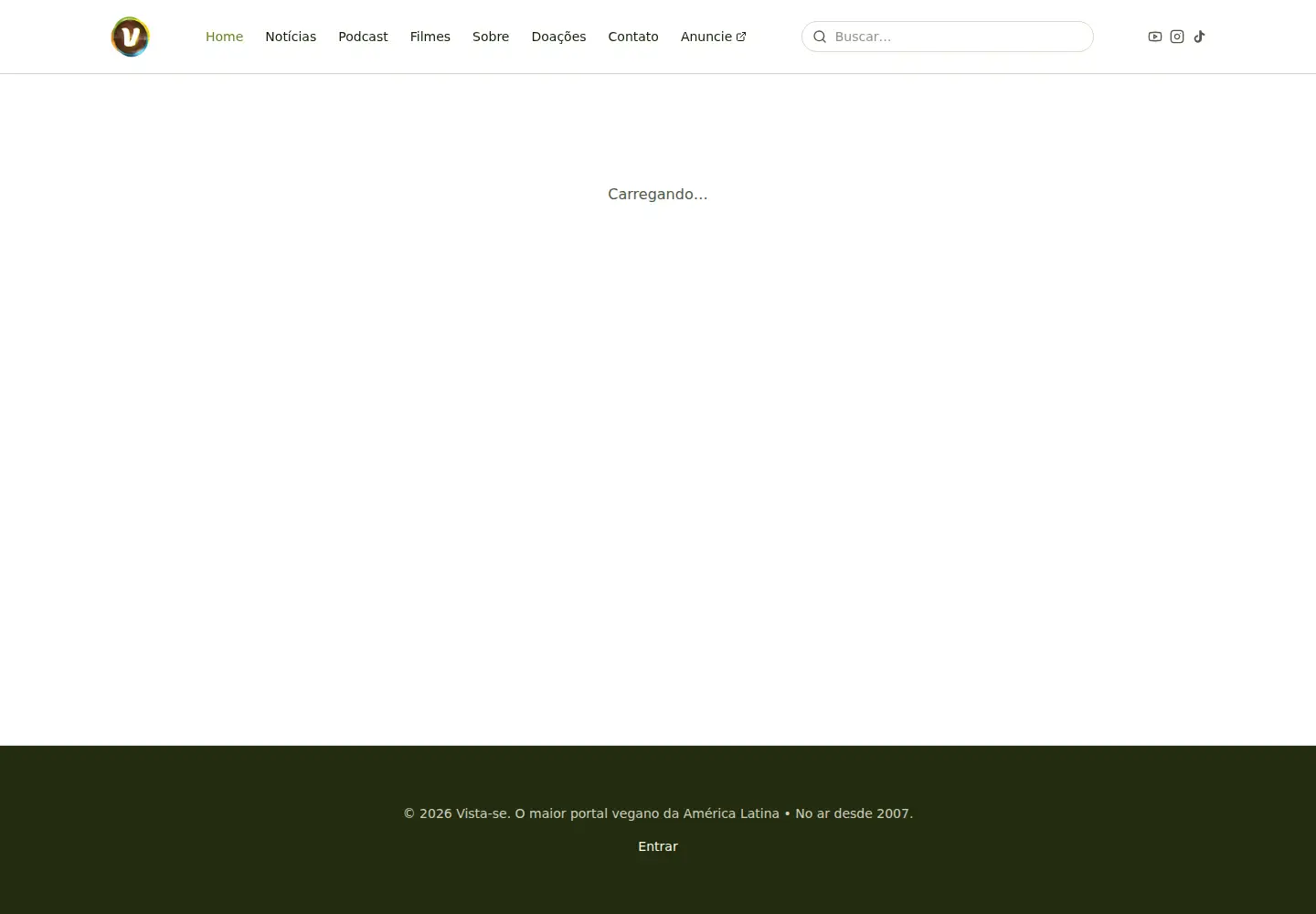 Captured homepage of vista-se.com.br in the current scan