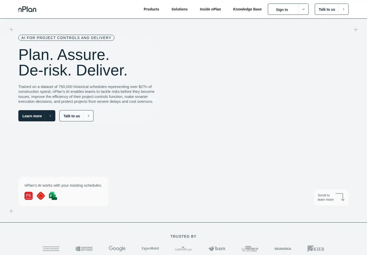 Screenshot of nplan.io