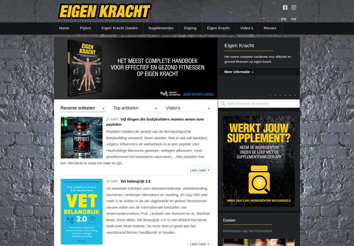 Screenshot of eigenkracht.nl