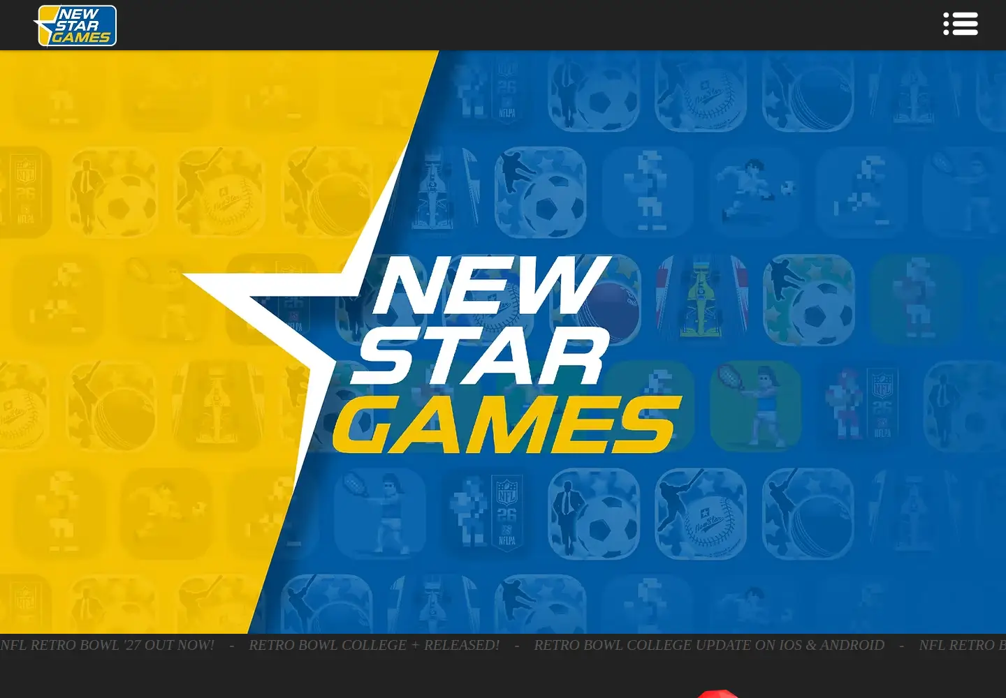 Captured homepage of newstargames.com in the current scan