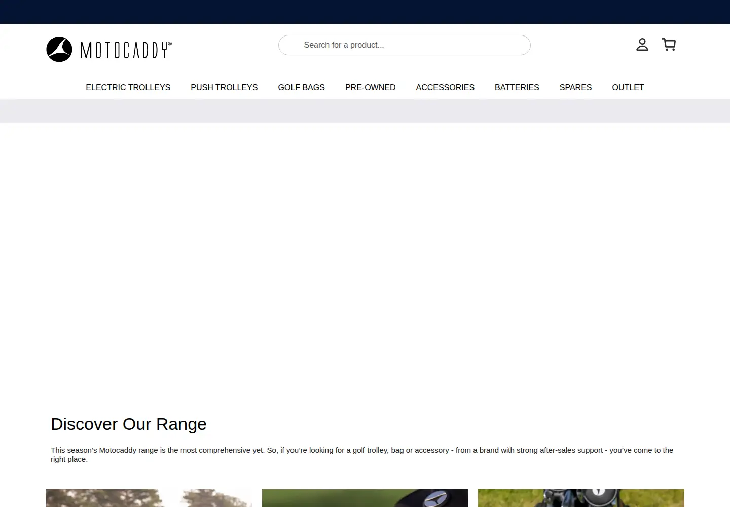 Screenshot of motocaddy.com