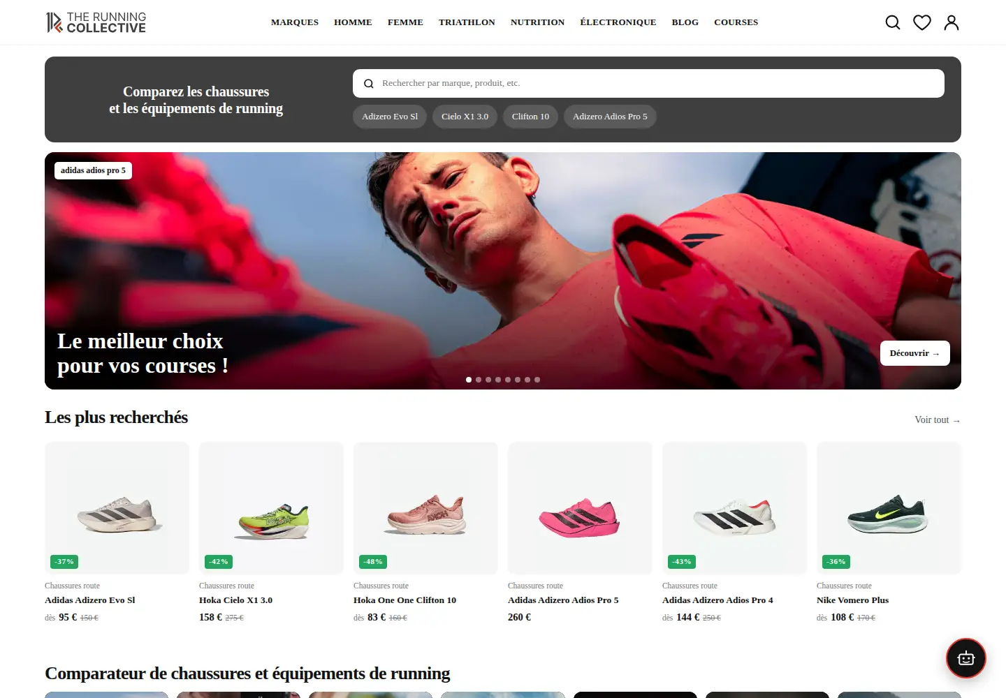 Screenshot of therunningcollective.fr