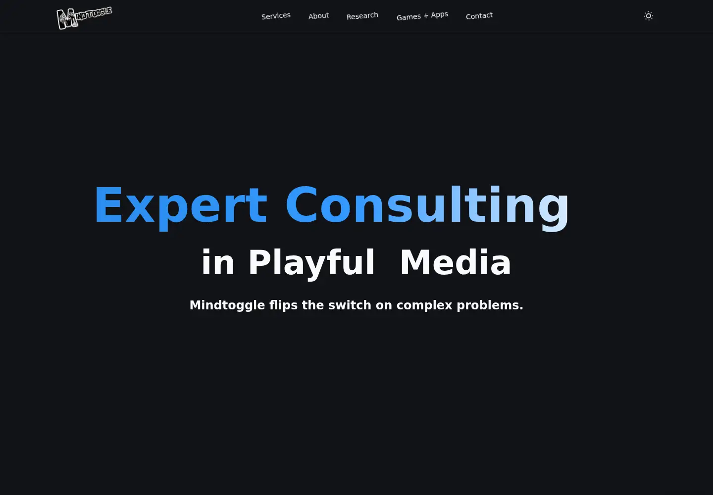 Screenshot of mindtoggle.com