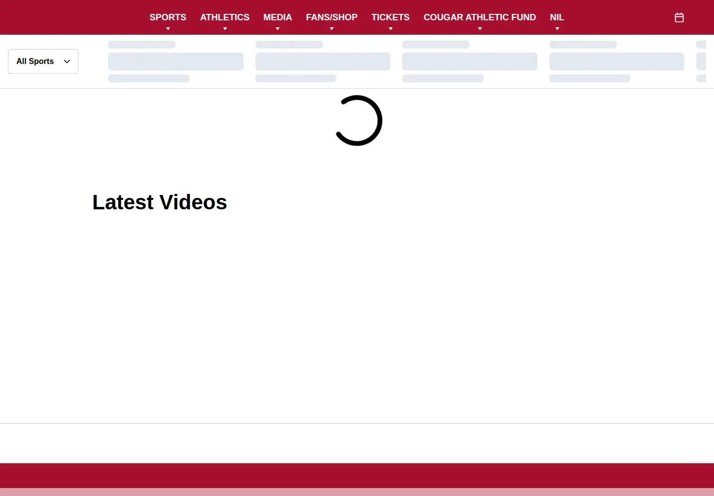 Screenshot of wsucougars.com
