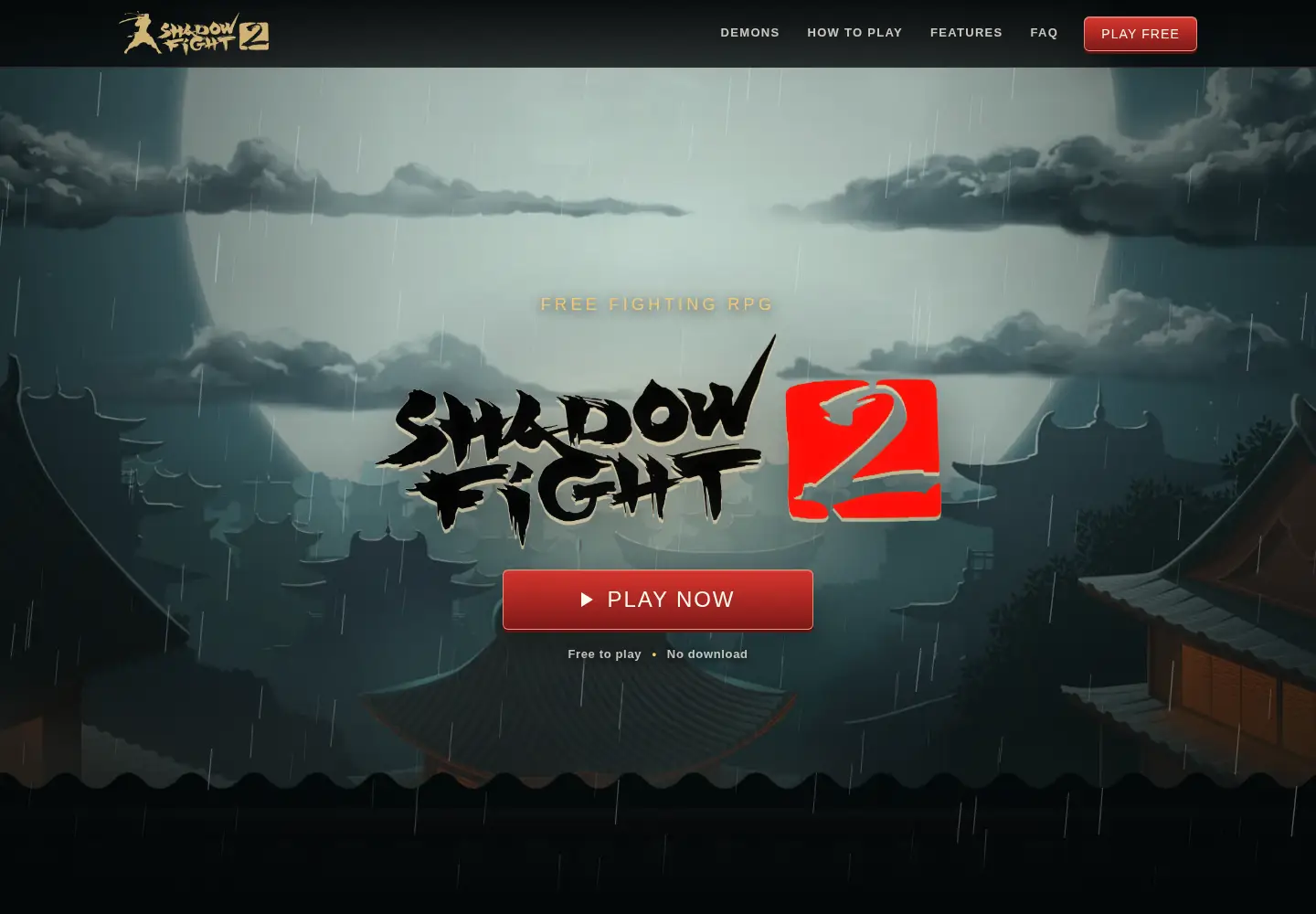 Screenshot of shadowfight2.com