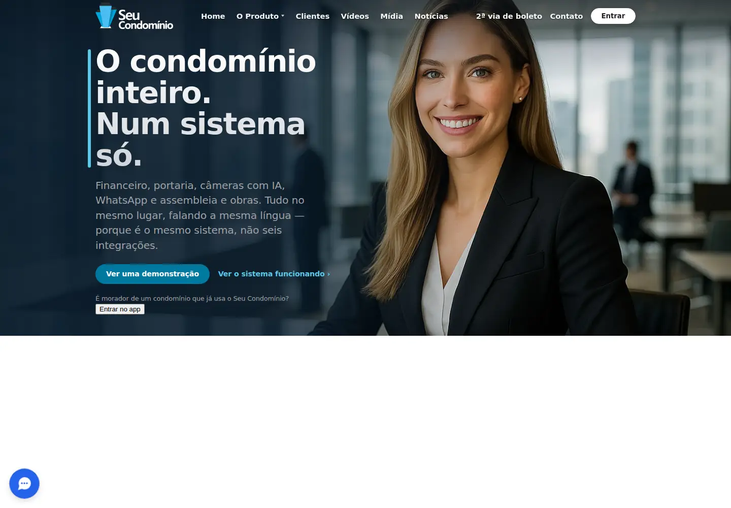 Screenshot of seucondominio.com.br