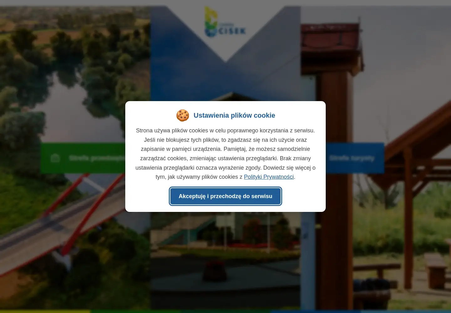 Screenshot of cisek.pl