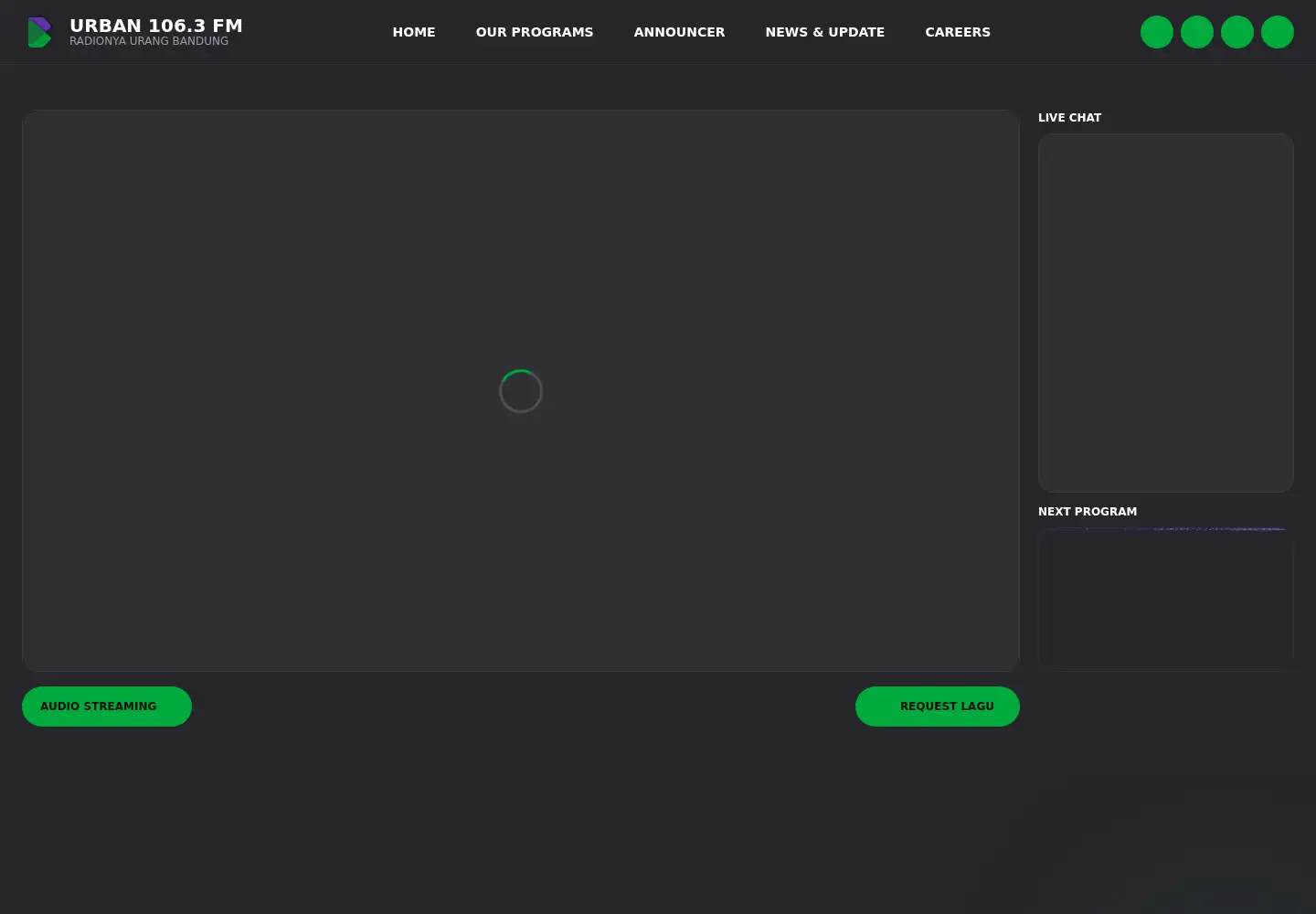 Screenshot of urban1063fm.com