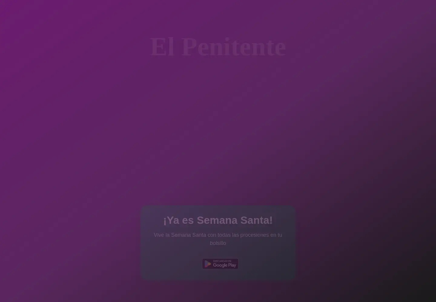 Screenshot of elpenitente.app