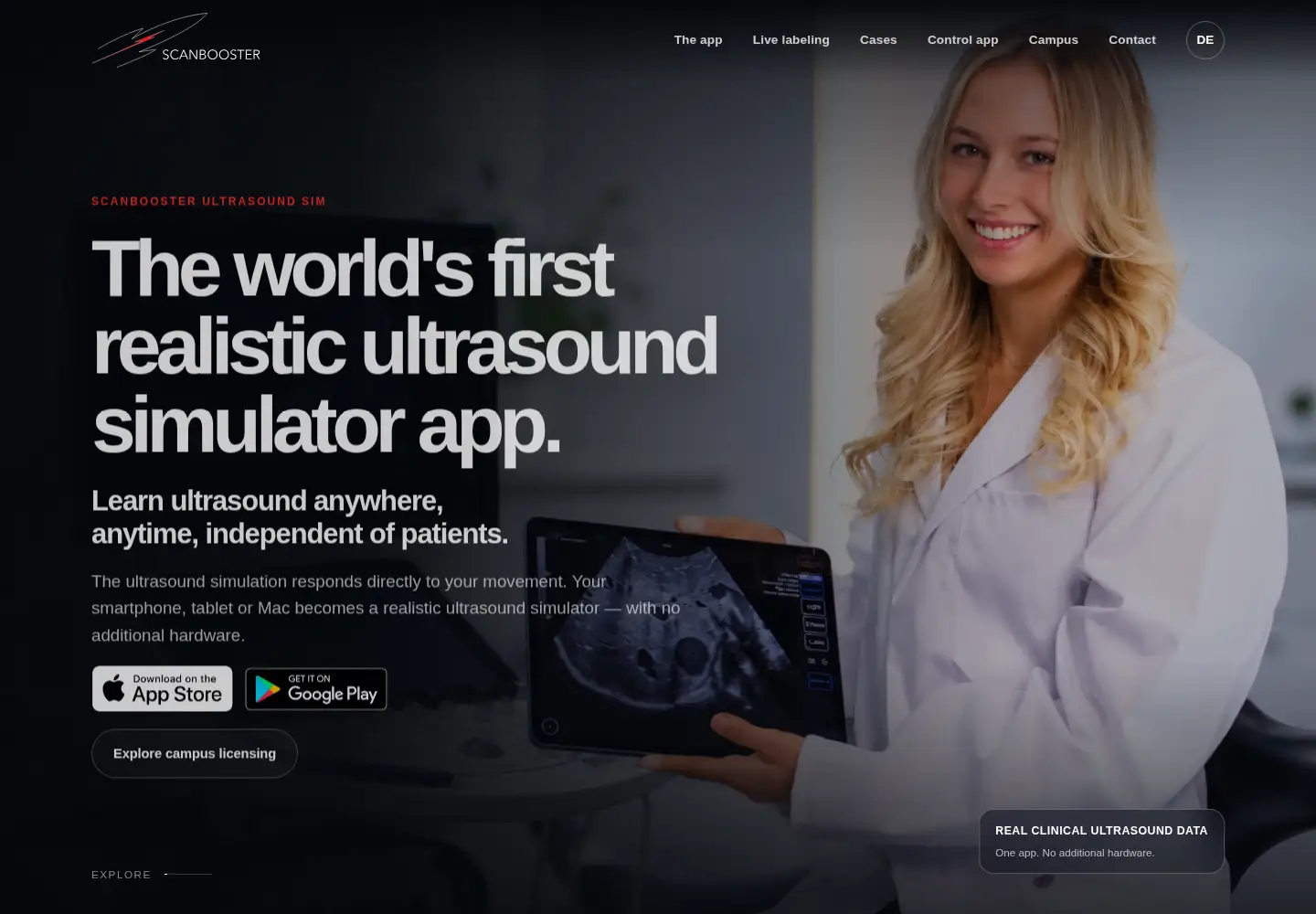Screenshot of scanbooster.com