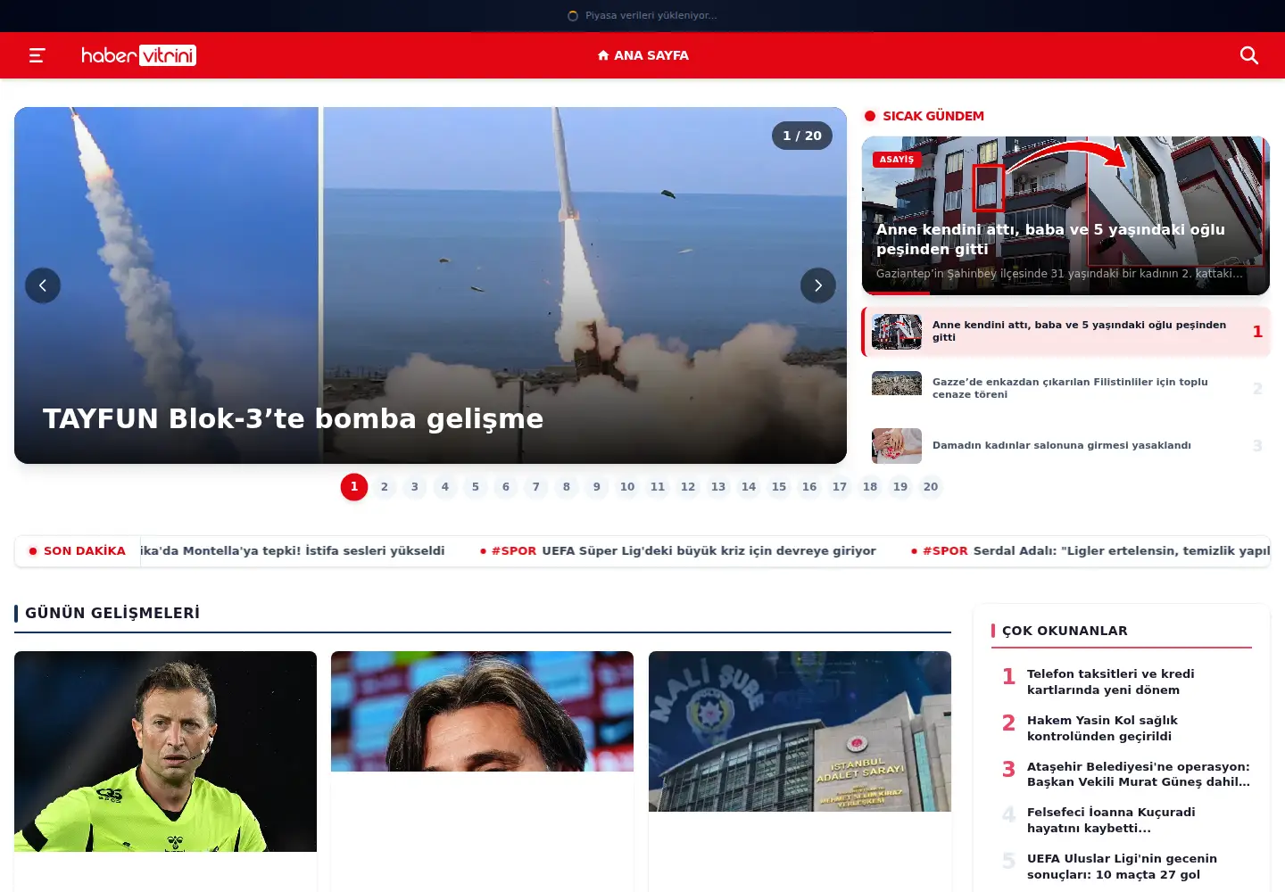 Screenshot of habervitrini.com