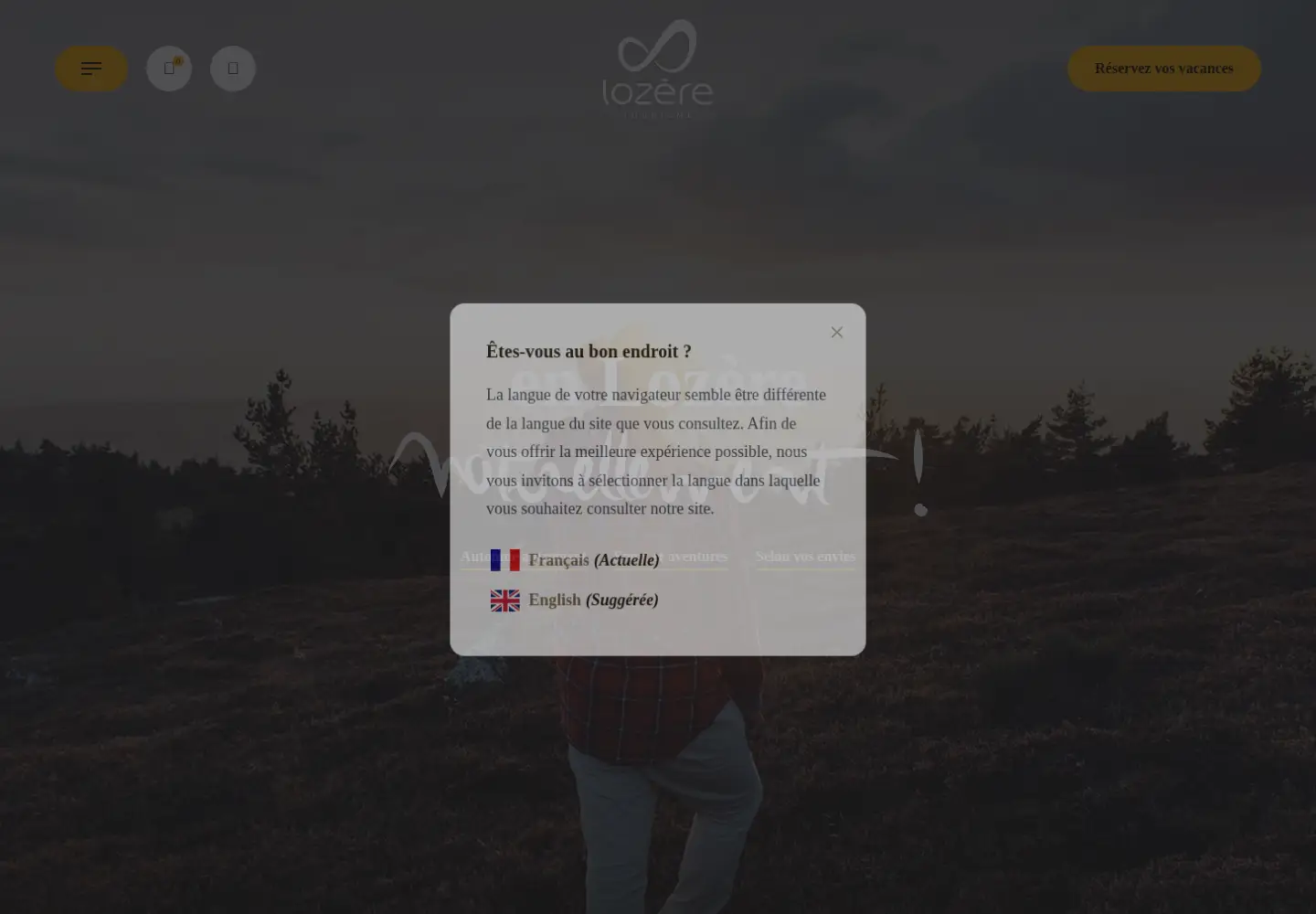 Screenshot of lozere-tourisme.com