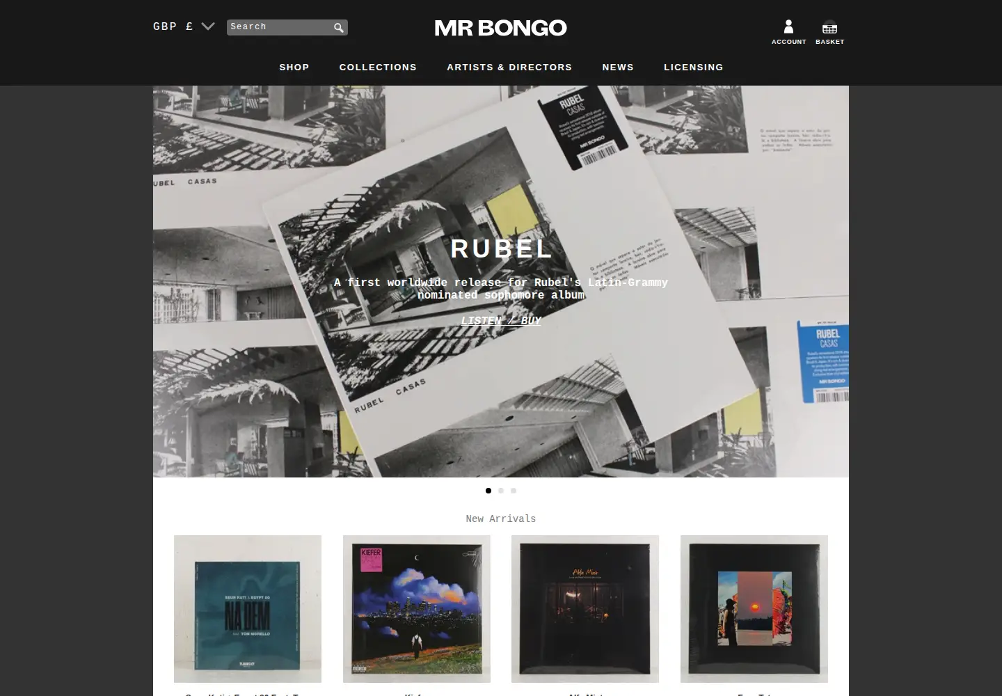 Screenshot of mrbongo.com