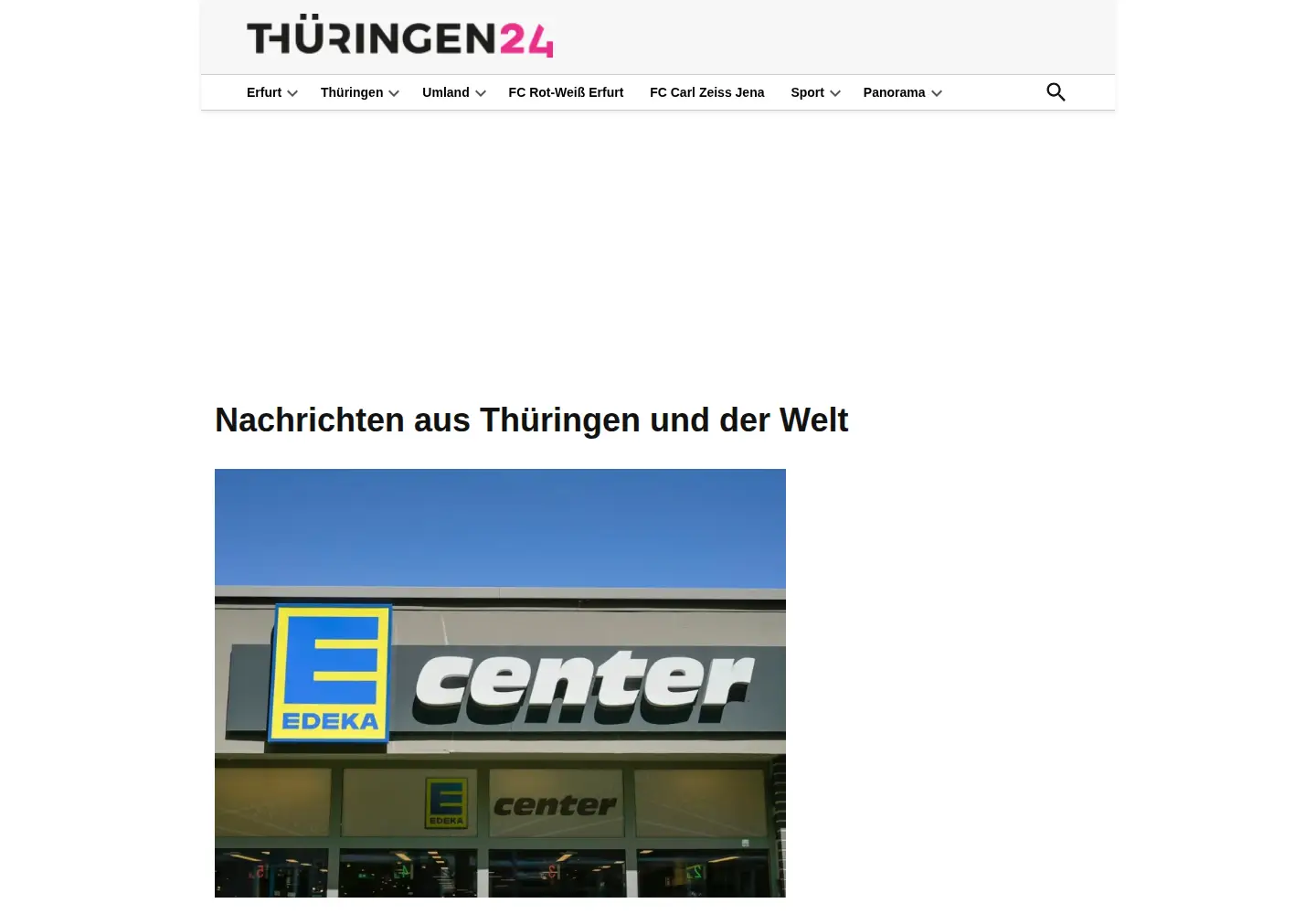 Screenshot of thueringen24.de