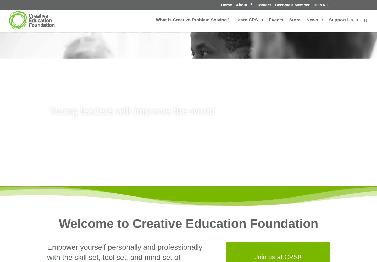 Screenshot of creativeeducationfoundation.org