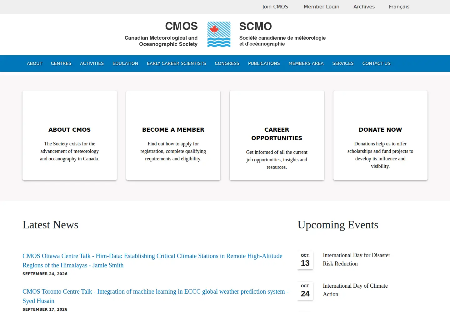 Screenshot of cmos.ca