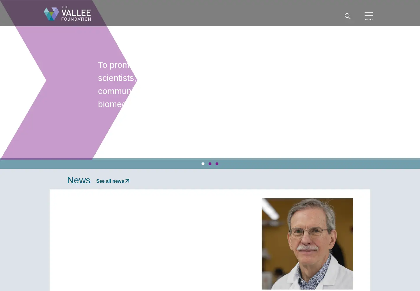 Screenshot of thevalleefoundation.org