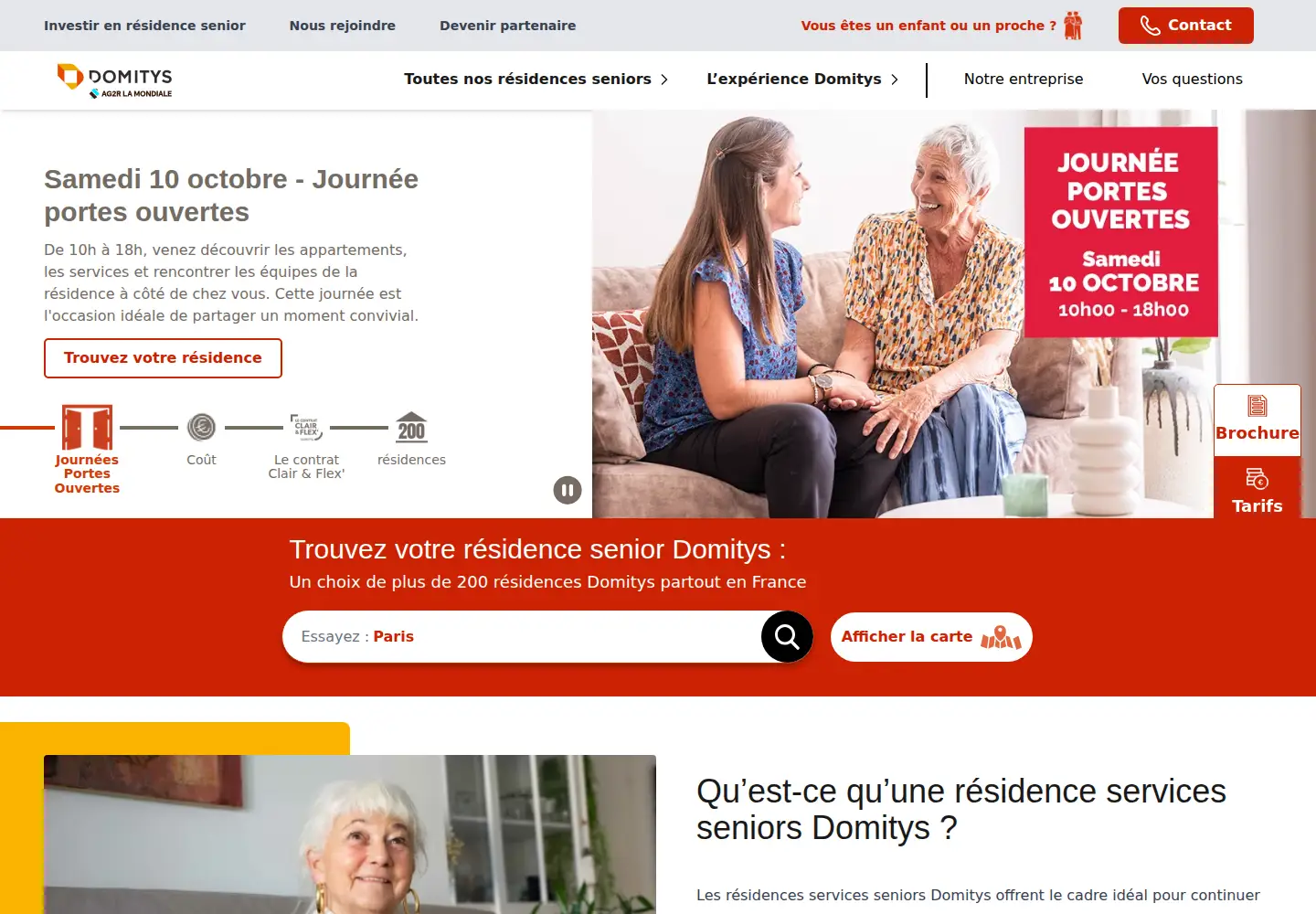 Screenshot of domitys.fr