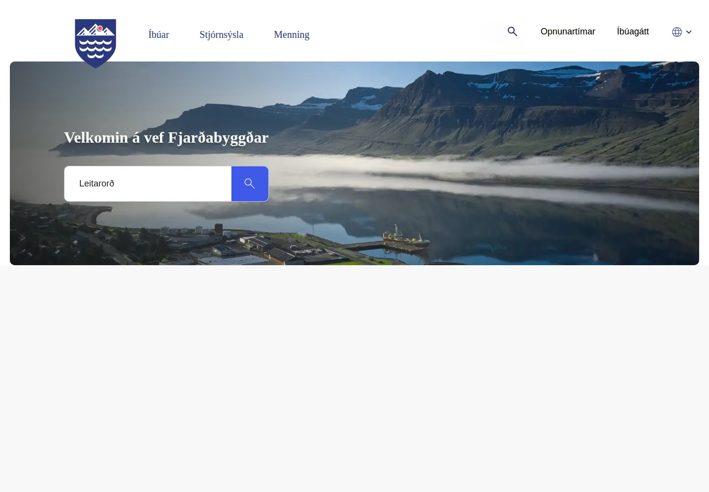 Screenshot of fjardabyggd.is