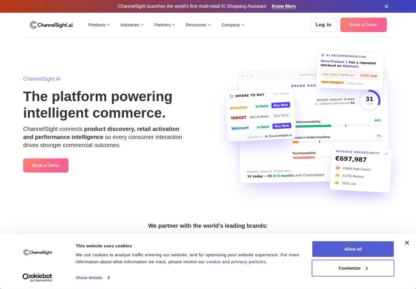 Screenshot of channelsight.com