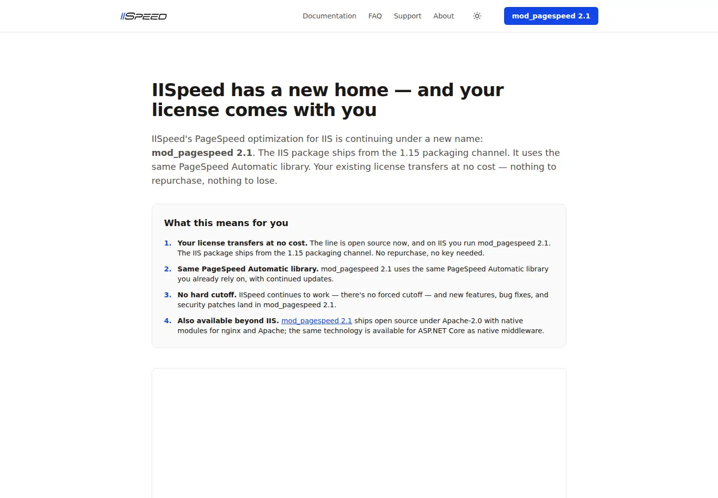 Screenshot of iispeed.com