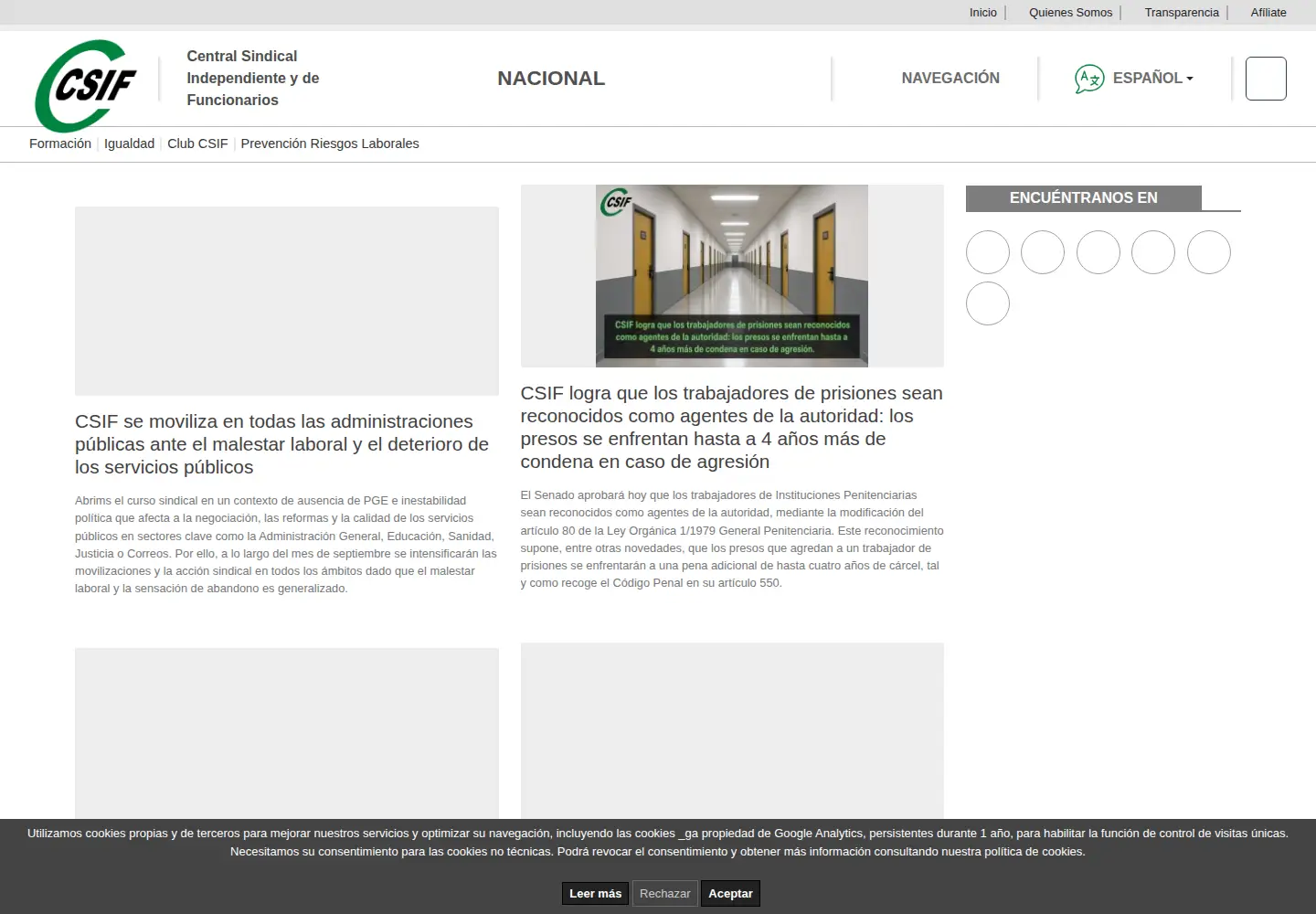 Screenshot of csif.es