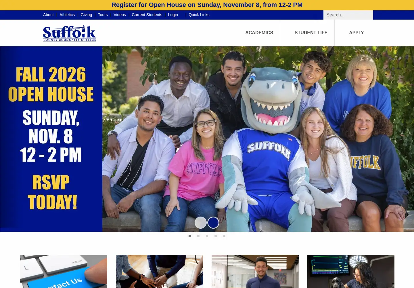 Screenshot of sunysuffolk.edu