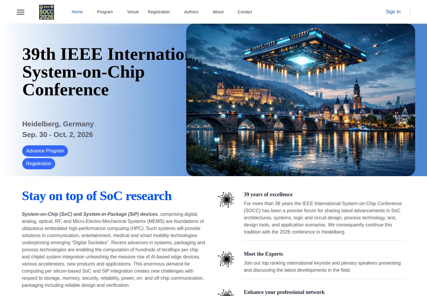Screenshot of ieee-socc.org