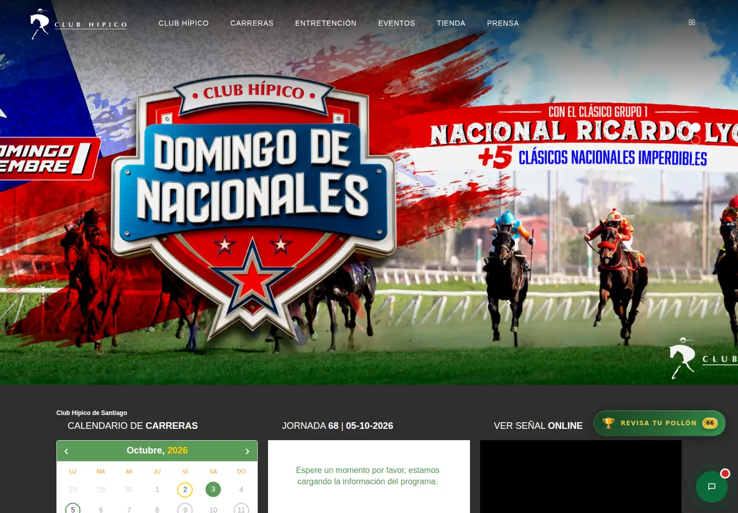 Screenshot of clubhipico.cl