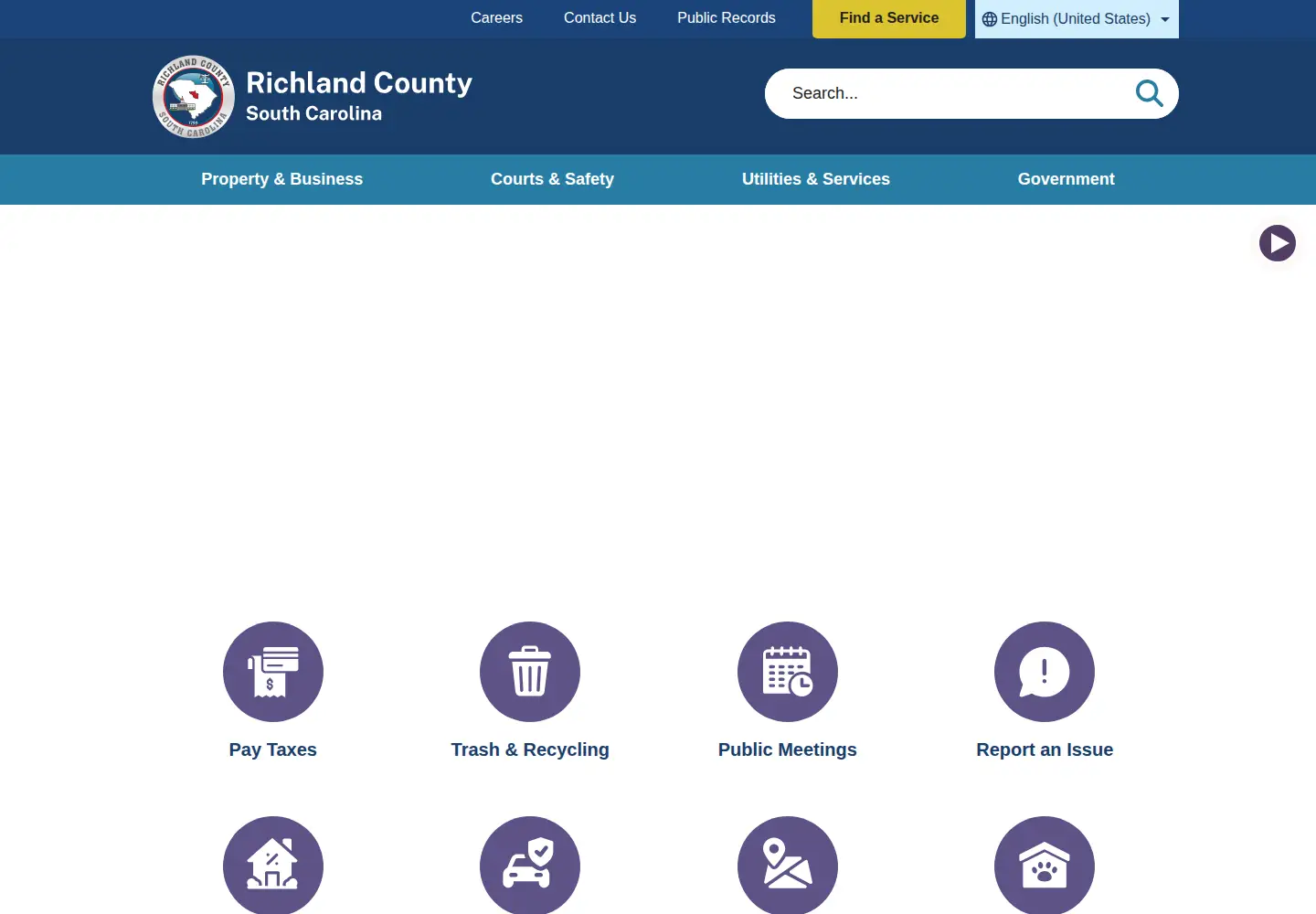Screenshot of richlandcountysc.gov