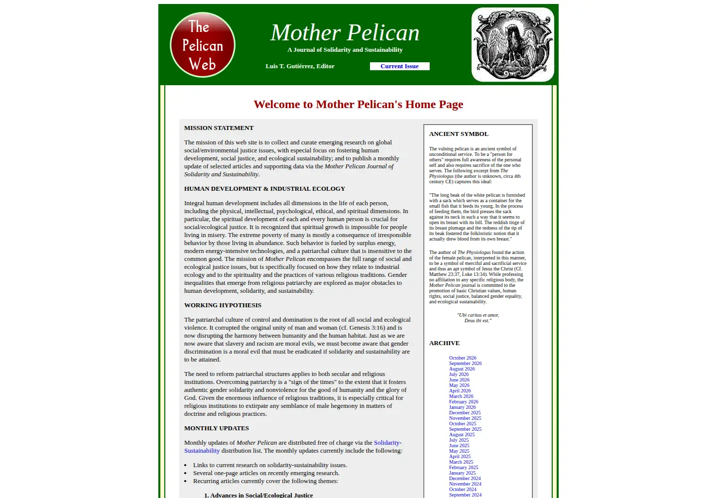 Screenshot of pelicanweb.org