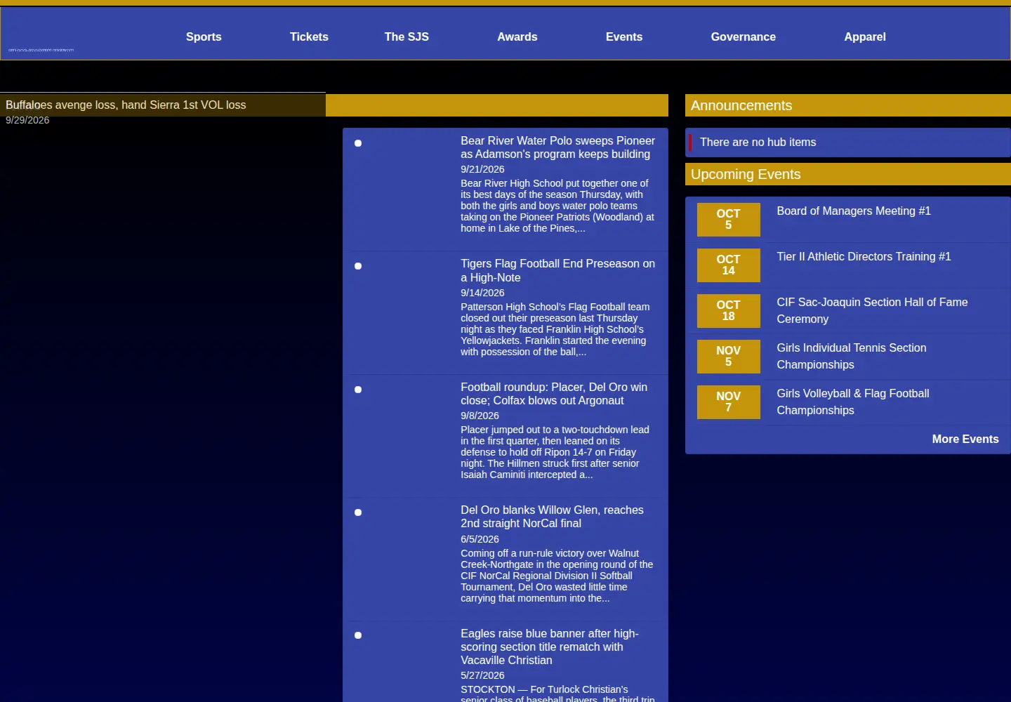 Screenshot of cifsjs.org