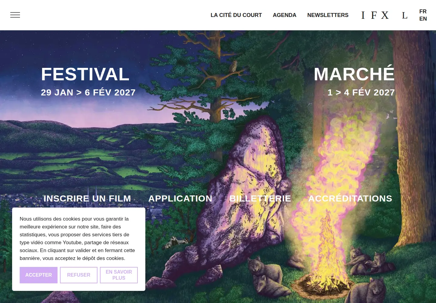 Captured homepage of lecourt-clermont.org in the current scan