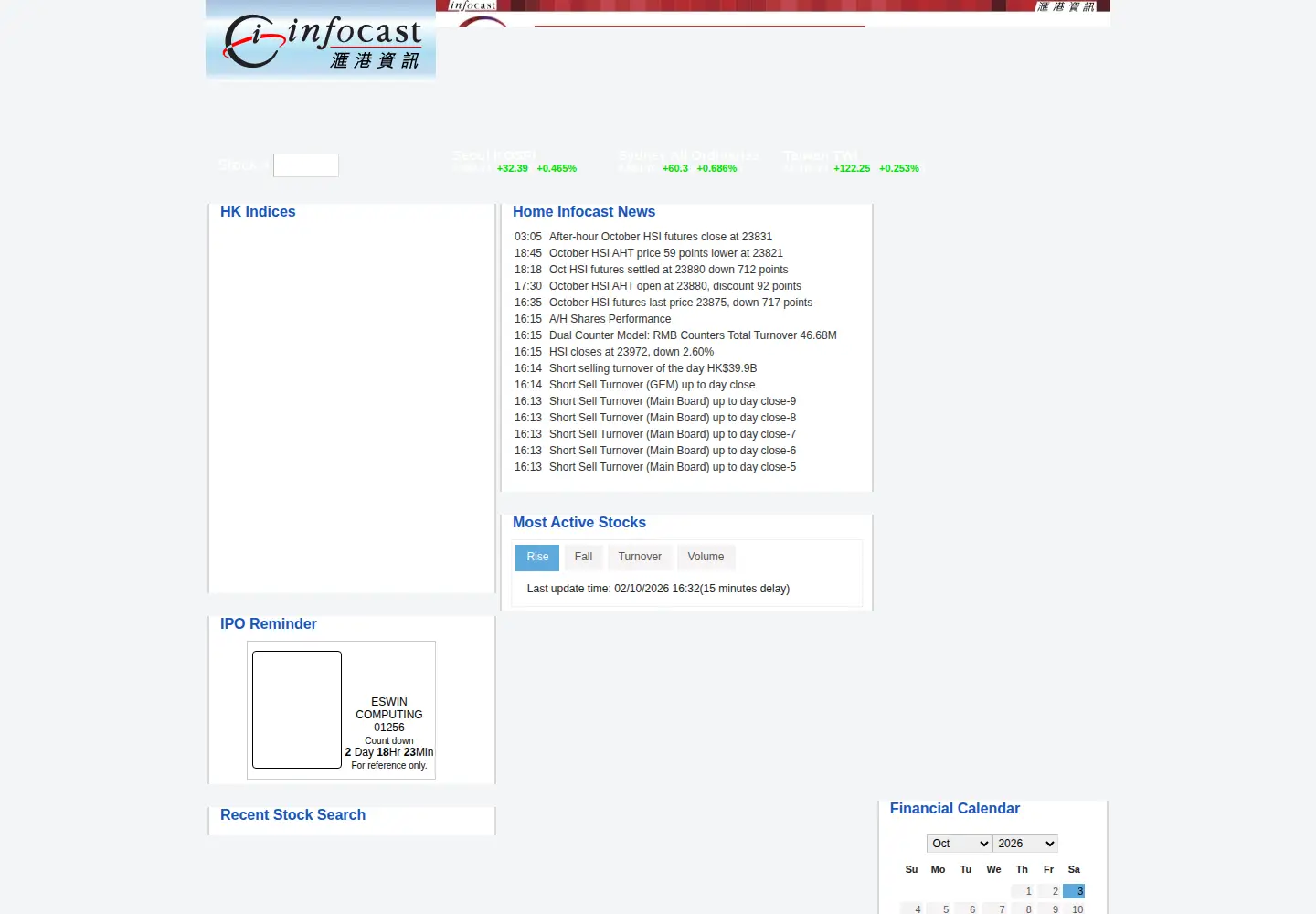 Screenshot of infocastfn.com