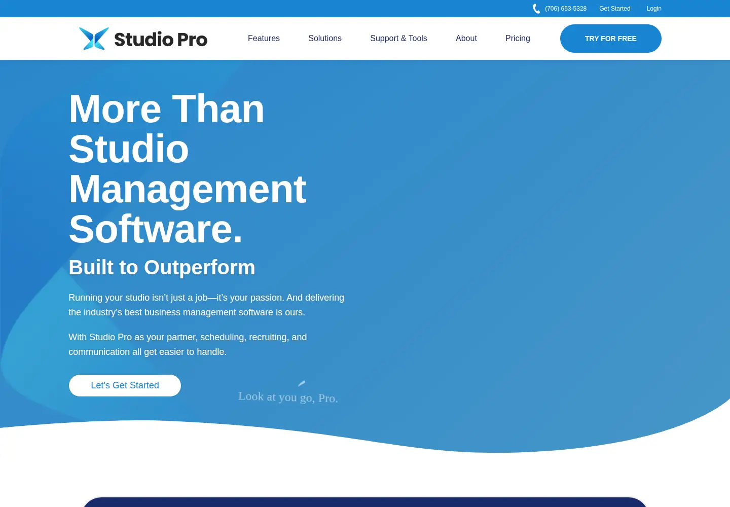 Screenshot of gostudiopro.com