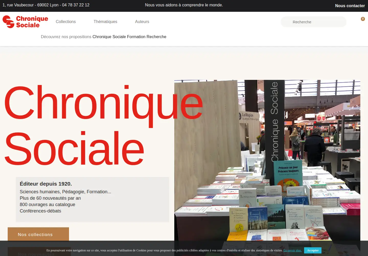 Screenshot of chroniquesociale.com