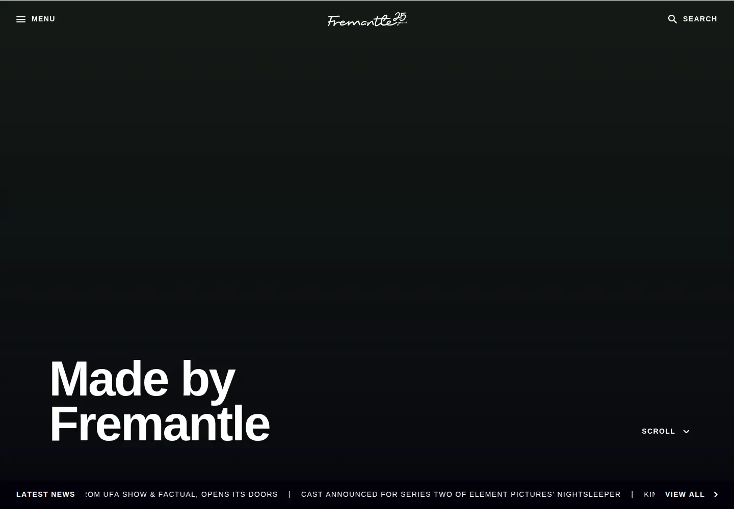Screenshot of fremantle.com