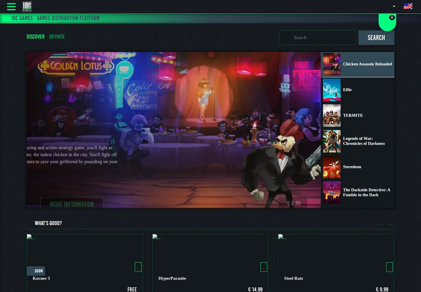 Screenshot of idcgames.com