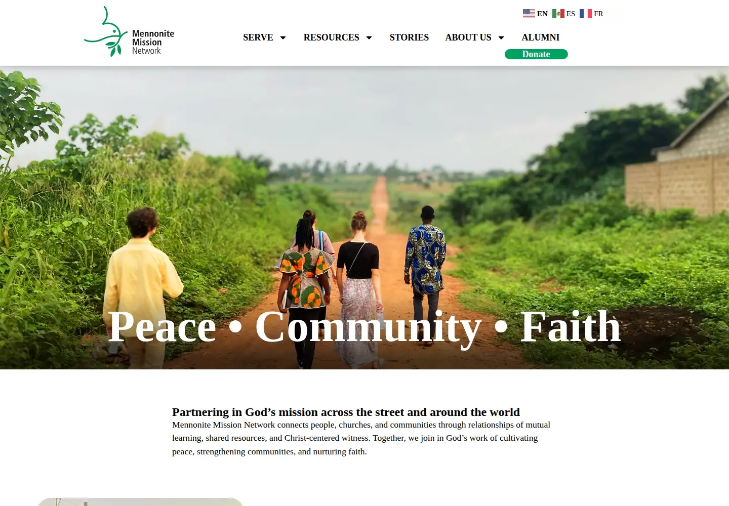 Screenshot of mennonitemission.net
