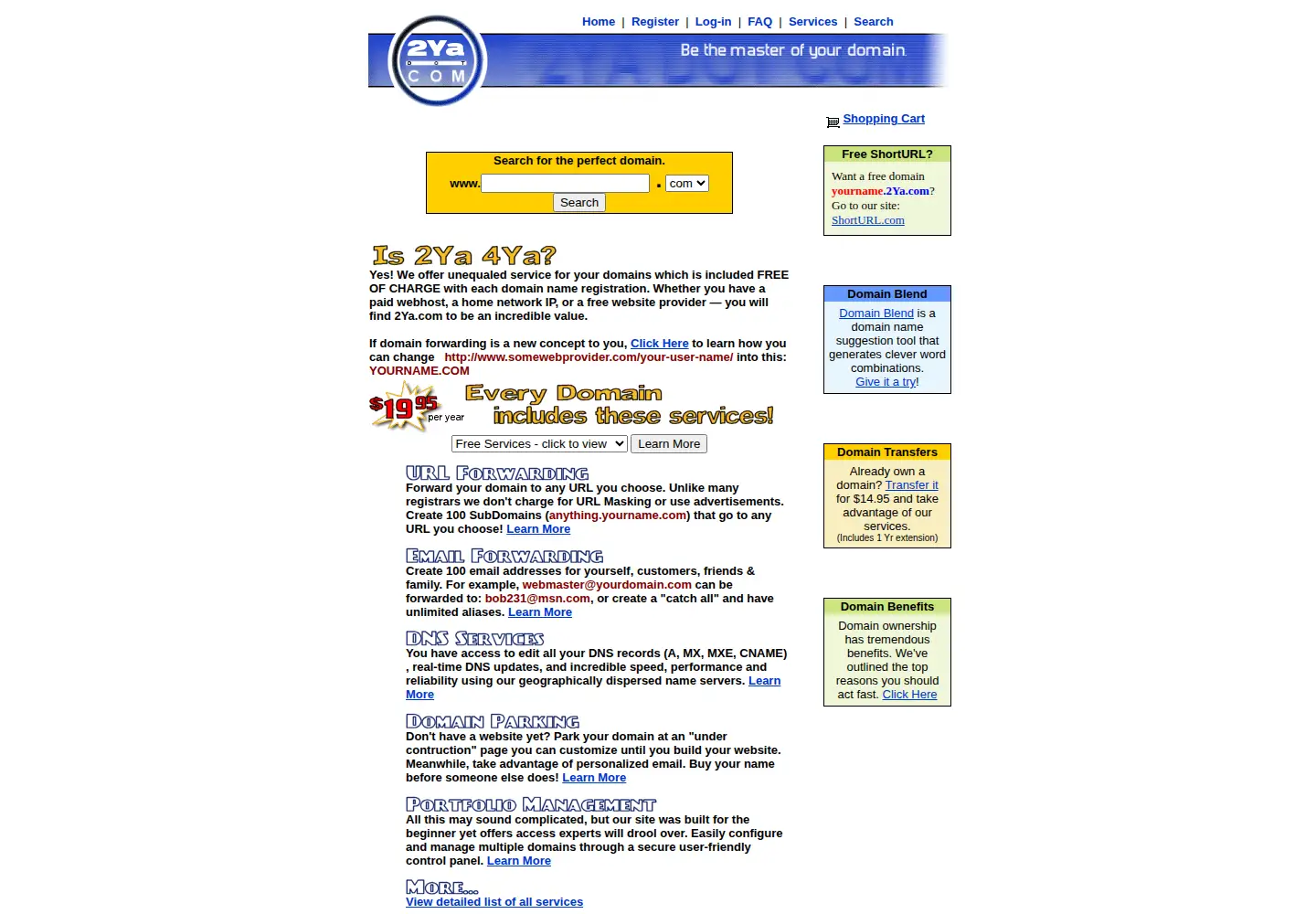 Screenshot of 2ya.com