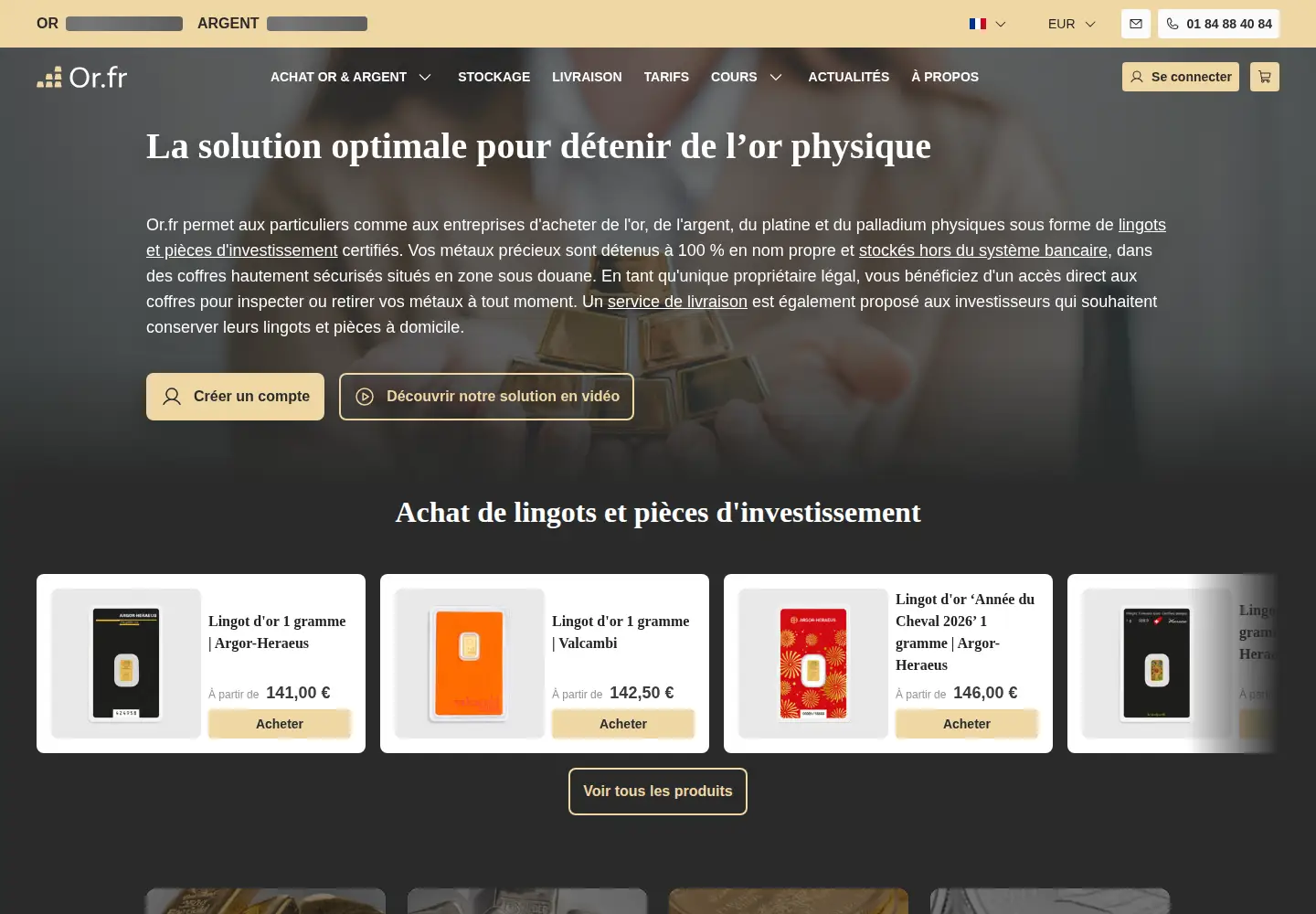 Screenshot of or.fr